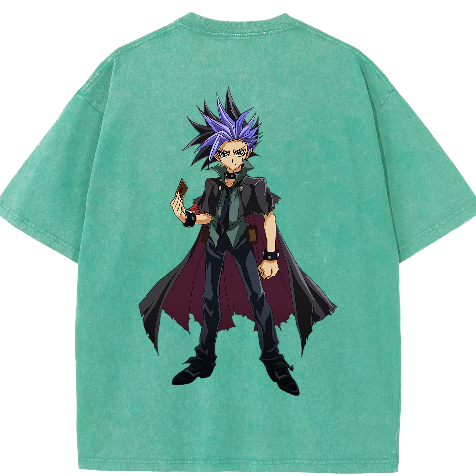 （画像用） 遊☆戯☆王 Yu-Gi-Oh! 綿100% ヴィンテージ風 半袖Tシャツ（背面プリント）